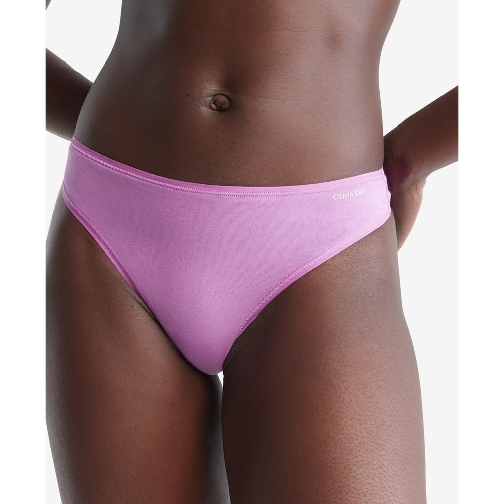 Calvin Klein Thong Iris Orchid Cotton/Elastane, XSUS